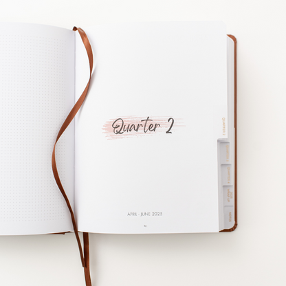 Liv Paper Co Reading Journal Quarter 2 Title page